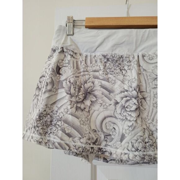 Lululemon Pace Rival Skirt Mini Twine White Multi / White 10 - Picture 6 of 9